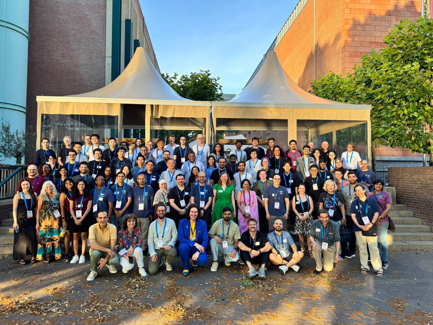 Large group photo of mentoring dinner participants at IEEE WCCI 2026, Maastricht